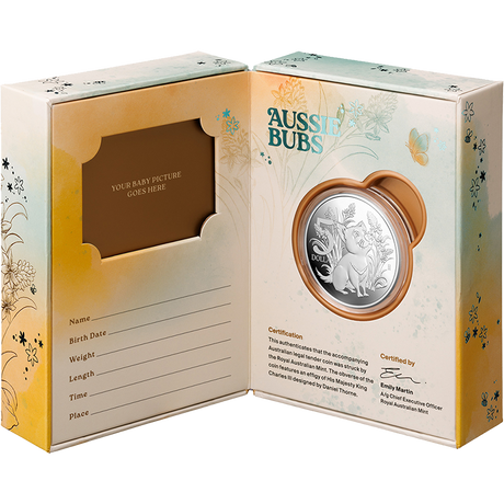 2026 $5 'Aussie Bubs' Baby 1 oz Fine Silver Proof Coin