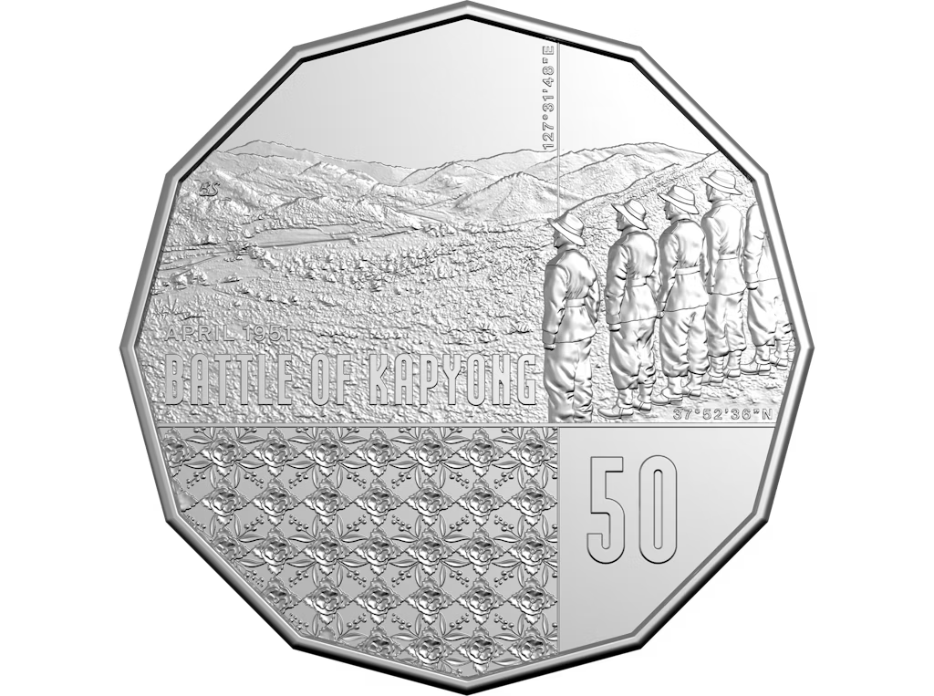2026 50c Battle of Kapyong 75th Anniversary Uncirc Coin Card