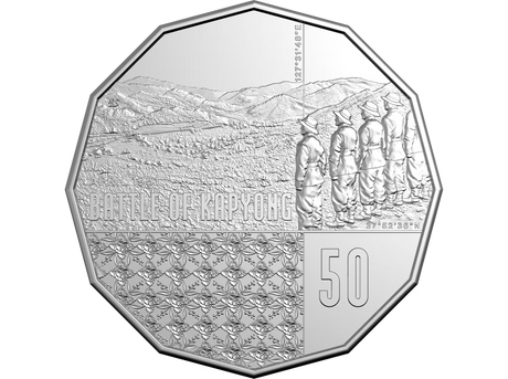 2026 50c Battle of Kapyong 75th Anniversary Uncirc Coin Card