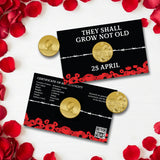 2026 1/1000oz They Shall Grow Not Old Solid Gold Coin