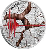 Richter Scale 2025 1oz Coloured Silver Proof Coin