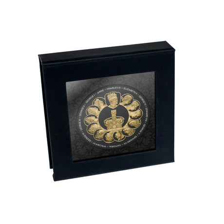 Monarchs Of Britain 2025 1oz Gold Plated Silver Proof Coin