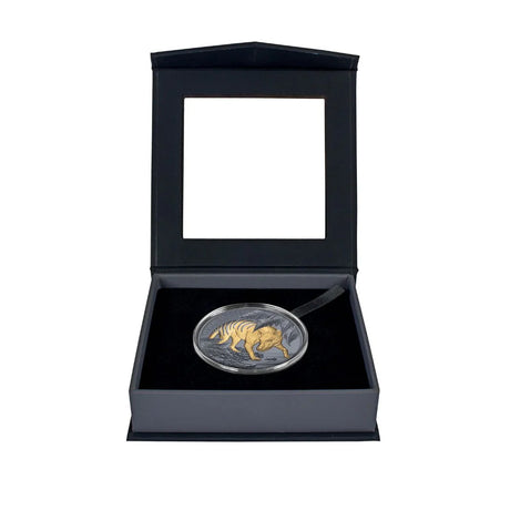 2026 1oz Tasmanian Tiger Gold-plated Silver Black Proof Coin