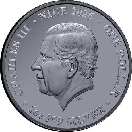 2026 1oz Australia at Night Greater Bilby Black Silver Proof Coin