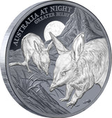2026 1oz Australia at Night Greater Bilby Black Silver Proof Coin