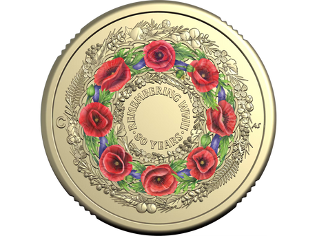 2025 $2 80 Years On Remembering the Second World War C Mintmark Coloured Uncirculated Coin in Card