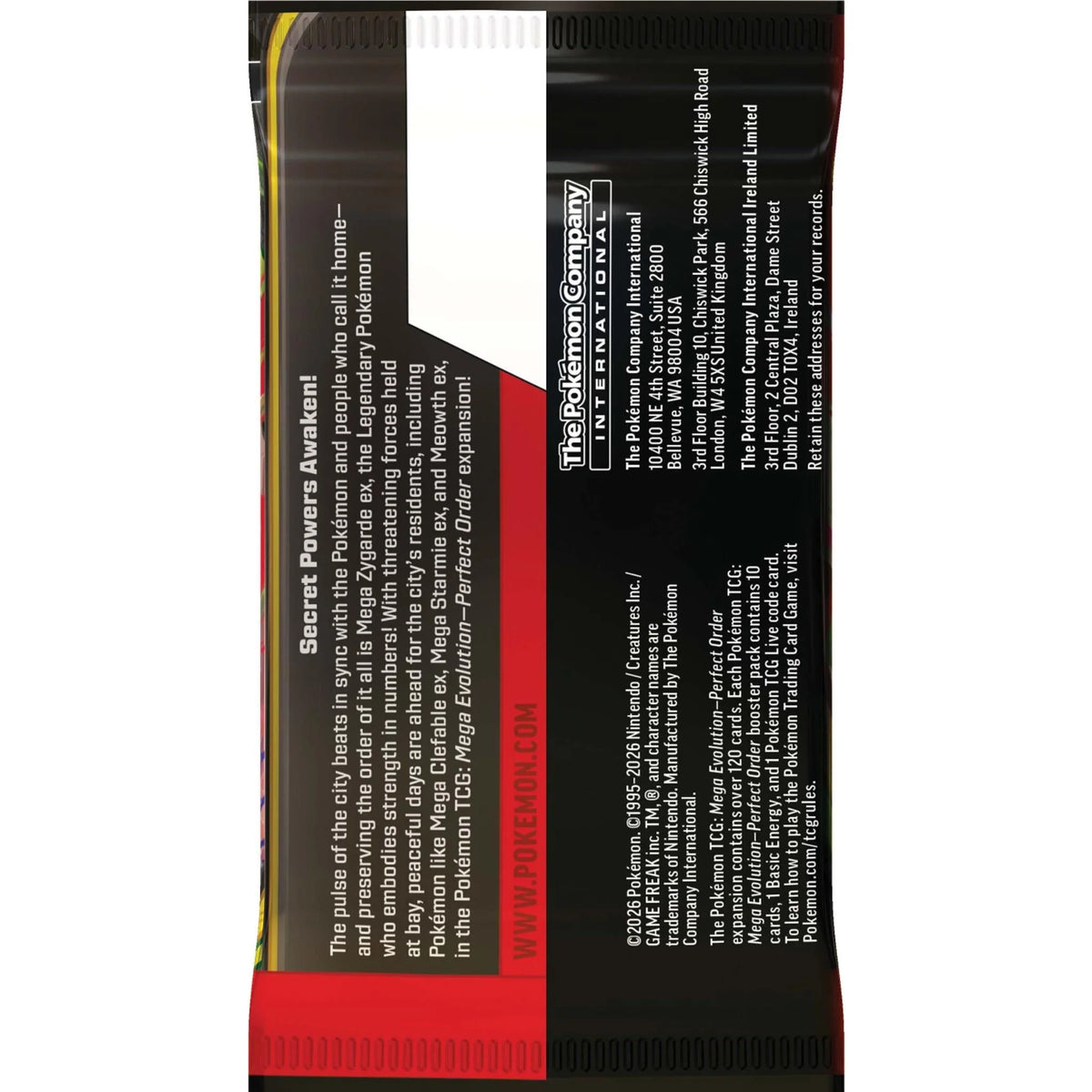 Mega Evolution 3 Perfect Order Booster Pack - Pokemon TCG