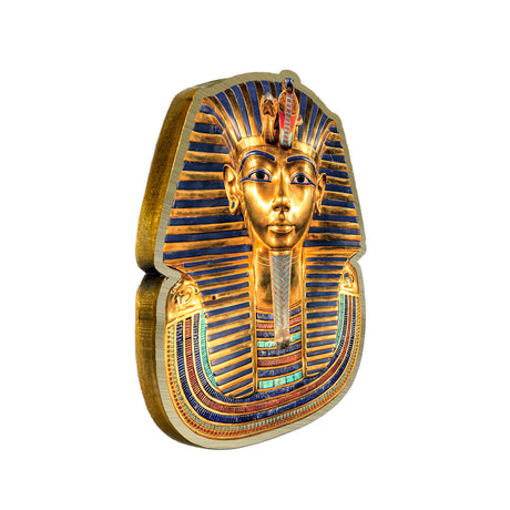 2025 50c Tutankhamun Death Mask 100th Anniversary Shaped Coin