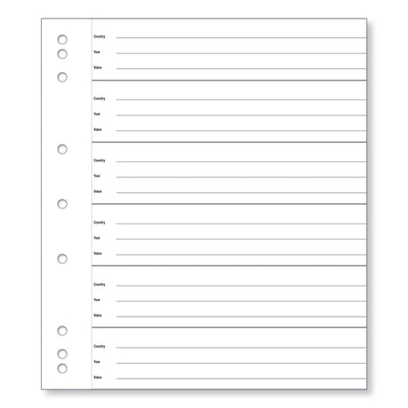 Renniks Coin Album Pages 30 Pocket 10 Pack