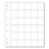 Renniks Coin Album Pages 30 Pocket 10 Pack