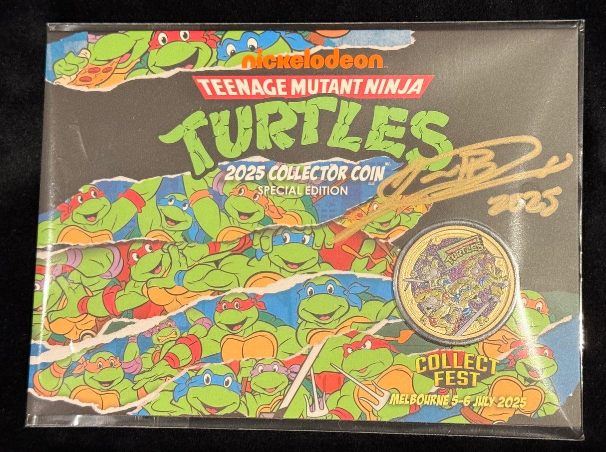Teenage Mutant Ninja Turtles 2025 $1 Coin In Card - CollectFest 2025 Special Edition (Signed by Designer)