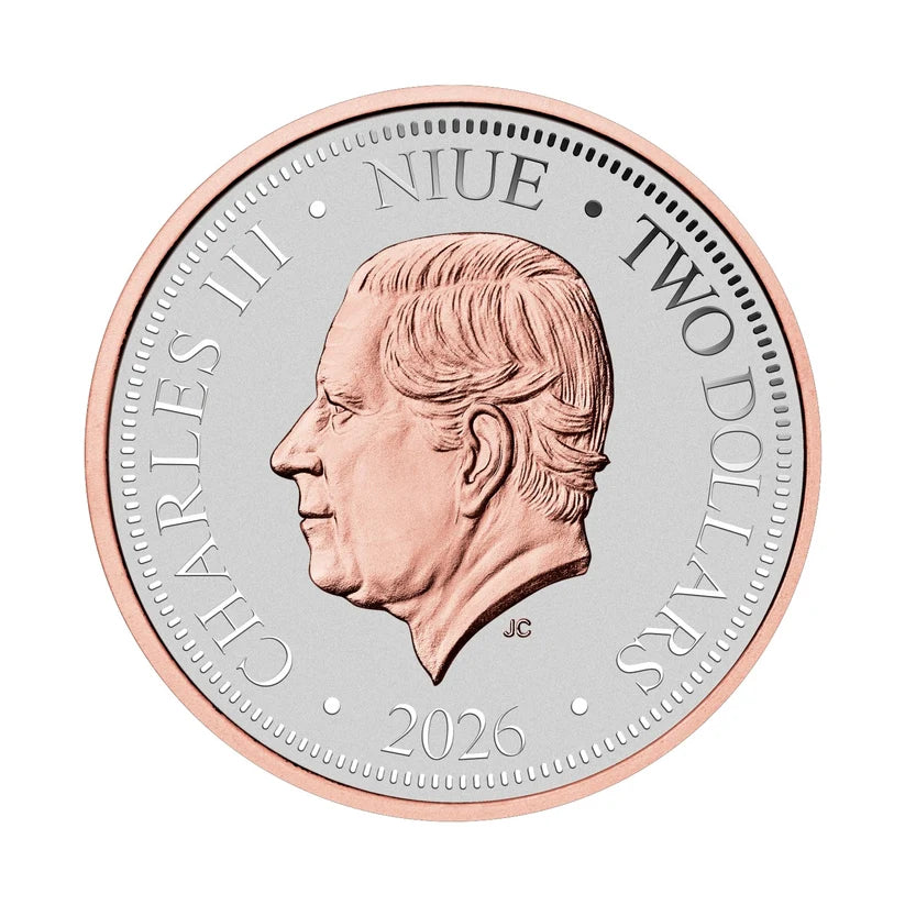 2026 1oz Native Impressions: Wedge-Tailed Eagle Silver Super Incused Rose Gold Coin