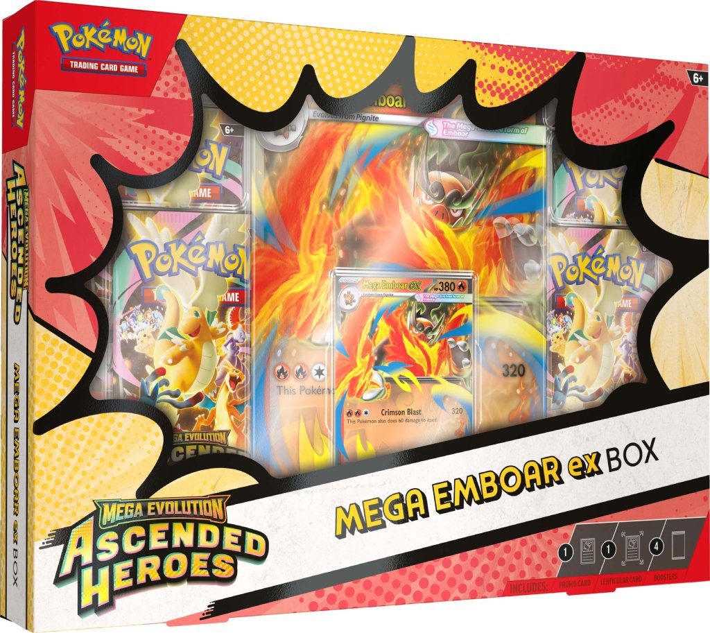 Ascended Heroes Mega Meganium ex Box, Mega Emboar ex Box, or Mega Feraligatr ex Box )Pokemon TCG)