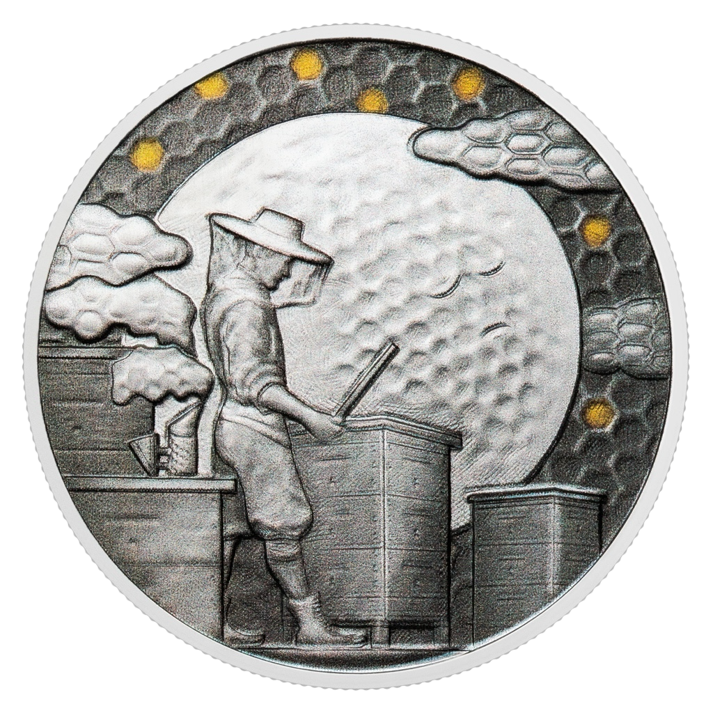 Beekeeping 2025 1oz Silver Medal
