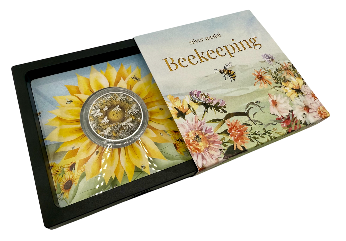 Beekeeping 2025 1oz Silver Medal