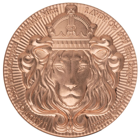Scottsdale Lion Stacker 1 AVDP oz Copper Round