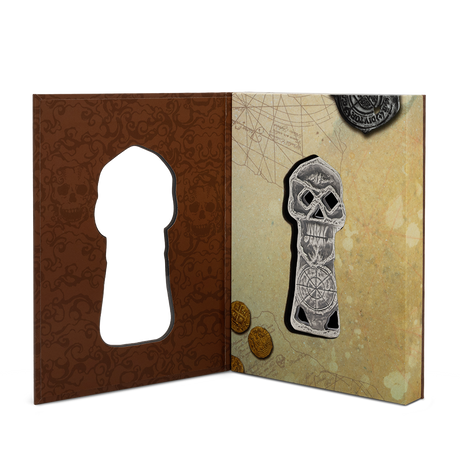 The Goonies -  Copper Bones Skeleton Key 2025 2oz Silver Antiqued Coin
