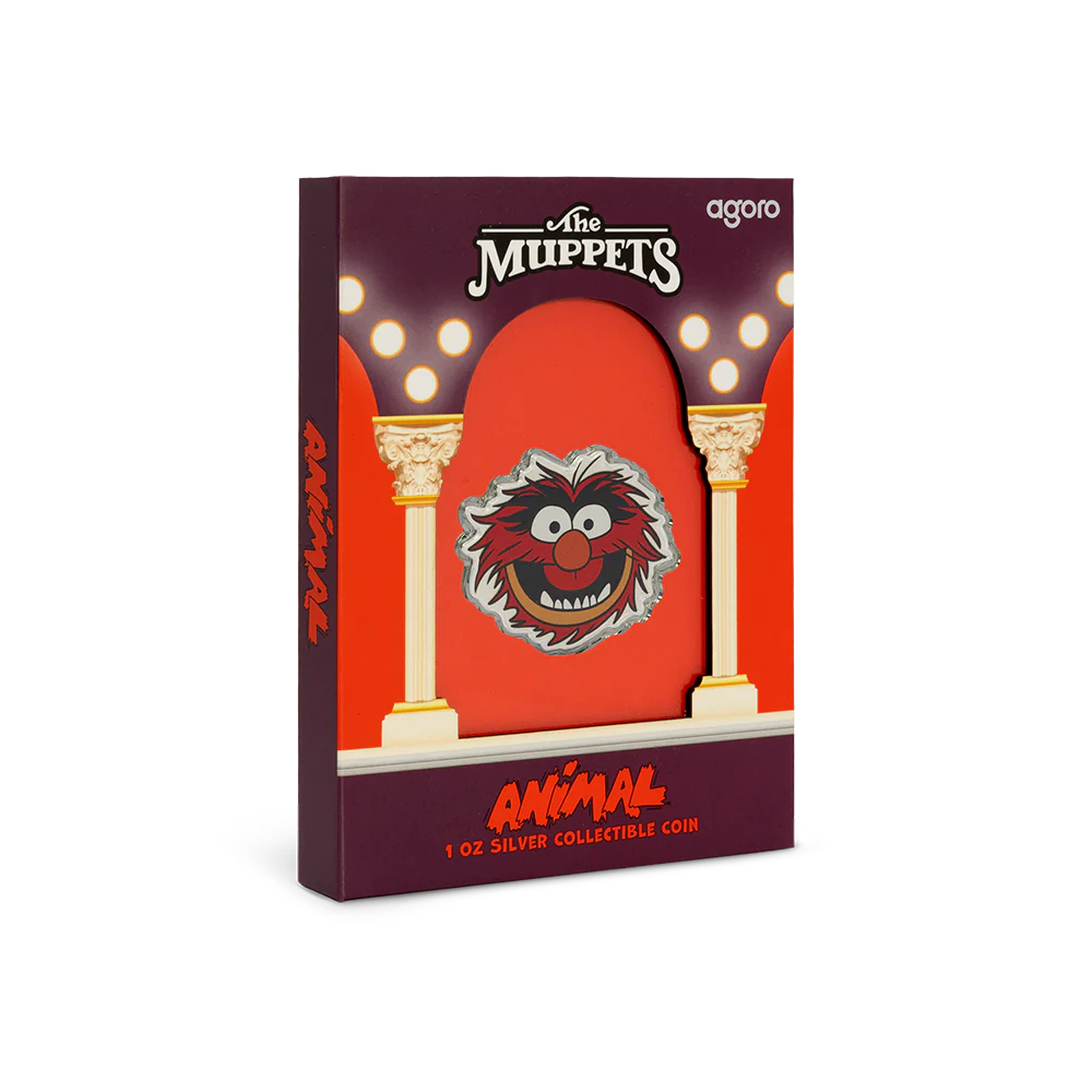 Disney The Muppets 70th Anniversary Series - Animal 2025 1oz Silver Coloured Proof Coin
