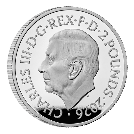 2026 £2 Music Legends Pink Floyd 1oz Silver Proof Colour Coin