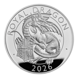 2026 1oz UK The Royal Tudor Beasts The Royal Dragon Silver Proof Coin