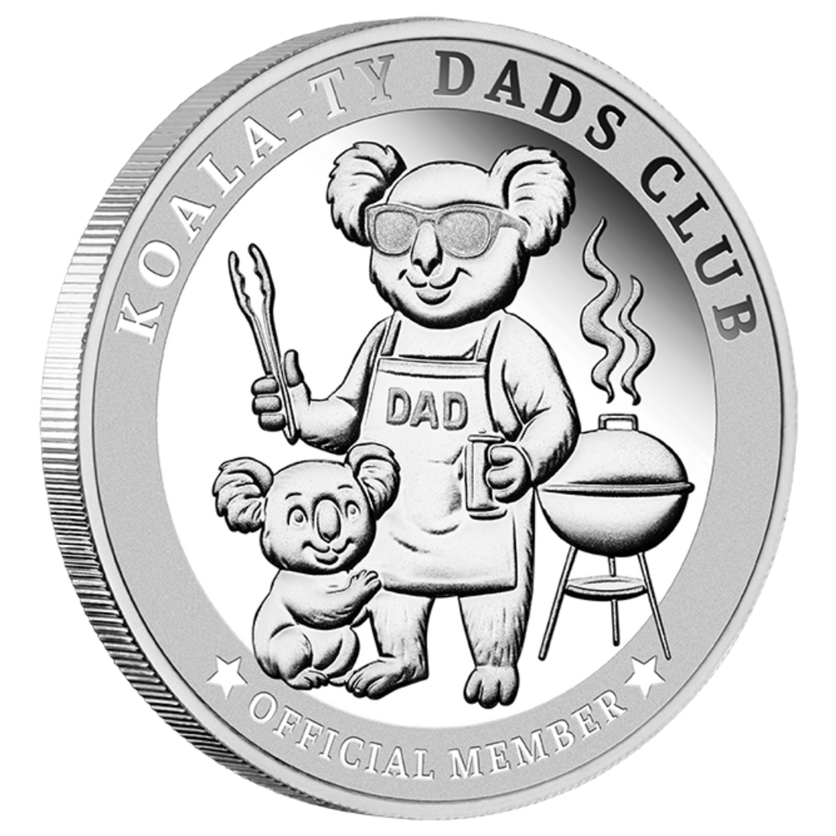Koala-Ty Dads Club 1/4oz Silver Official Member Medallion