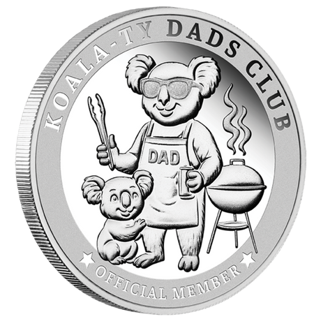 Koala-Ty Dads Club 1/4oz Silver Official Member Medallion