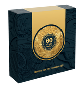 2026 1oz Decimal Currency 60th Anniversary Gold-plated Silver Proof Coin