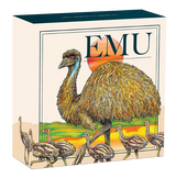 2026 1oz Australian Emu Silver Coloured Coin