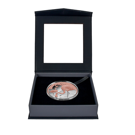 Pink Flamingo 2025 1oz Rose Gold Plated Silver Proof Coin