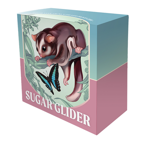 2026 1oz Baby Sugar Glider Coloured Silver Proof Coin