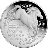 Lunar Series Year of the Horse 2026 $5 1oz Domed Silver Proof Coin