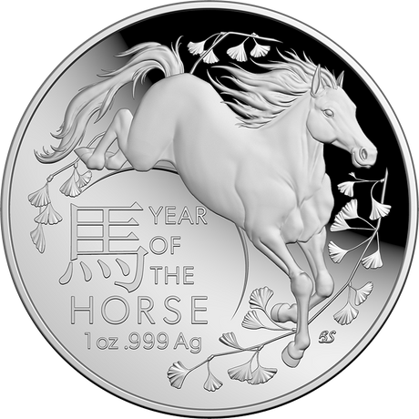Lunar Series Year of the Horse 2026 $5 1oz Domed Silver Proof Coin