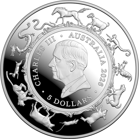 2026 1oz Lunar Series Year of the Horse Domed Fine Silver Proof Coin