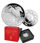 Lunar Series Year of the Horse 2026 $5 1oz Domed Silver Proof Coin