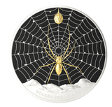 2026 1oz Golden Orb Weaver Silver Coloured Proof Coin