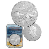 Kangaroo Series Bush Capital 2025 1oz Fine Silver Frosted Unc Coin