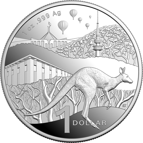 Kangaroo Series Bush Capital 2025 1oz Fine Silver Proof Coin