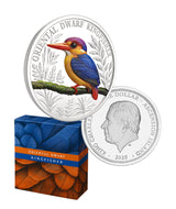 2025 1oz Oriental Dwarf Kingfisher Coloured Silver Proof