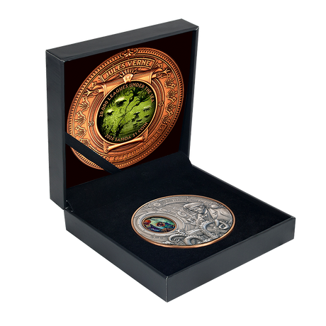 2026 $1 20,000 Leagues under the Sea High Relief Rotating Silver & Copper Bimetal Antique Coin