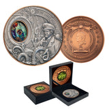 2026 $1 20,000 Leagues under the Sea High Relief Rotating Silver & Copper Bimetal Antique Coin