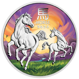 2026 1oz ANDA Melbourne Money Expo Year of the Horse 1oz Silver Coloured Coin in Card