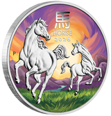 2026 1oz ANDA Melbourne Money Expo Year of the Horse 1oz Silver Coloured Coin in Card