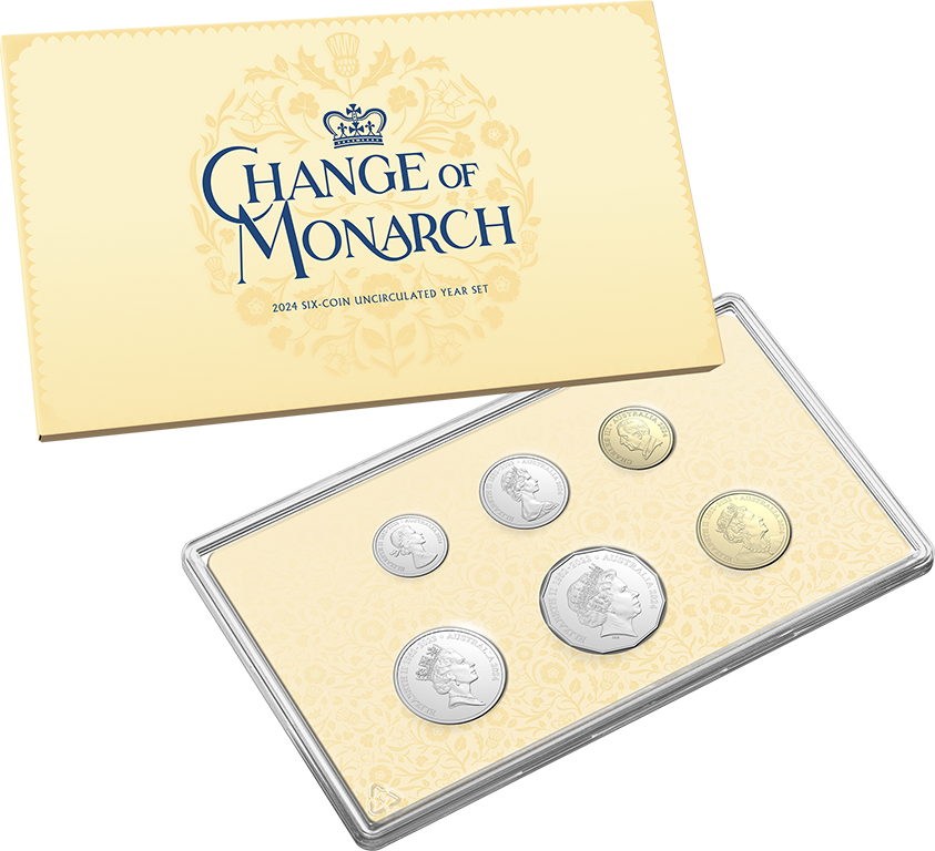 2024 Change of Monarch Six Coin Uncirc Mint Year Set