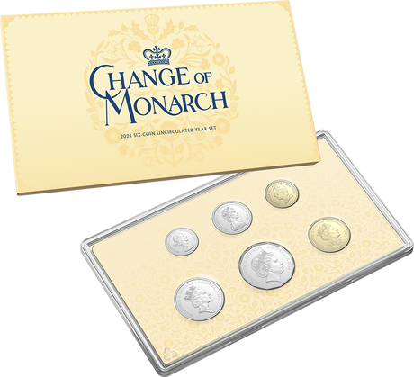 2024 Change of Monarch Six Coin Uncirc Mint Year Set