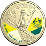 2026 $1 Winter Olympics Colour Uncirculated Coin Card