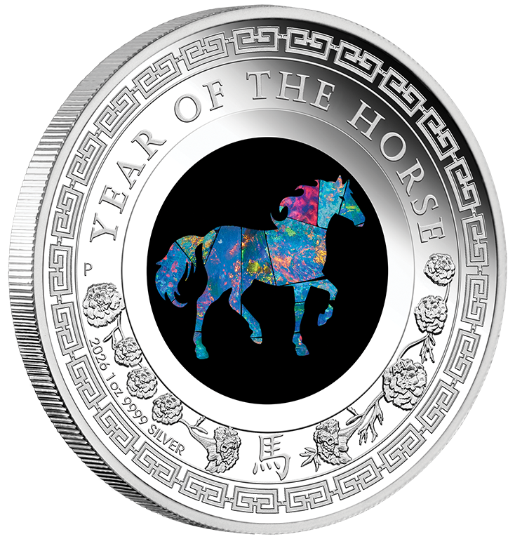 2026 1oz Australian Opal Lunar Series Year of the Horse Silver Proof Coin