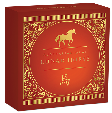 2026 1oz Australian Opal Lunar Series Year of the Horse Silver Proof Coin