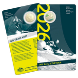 2026 $1 Winter Paralympics Colour Uncirculated Coin Card