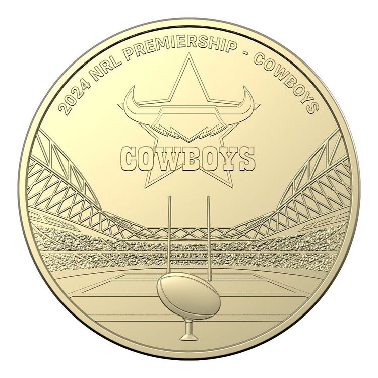 2024 $1 NRL North Queensland Cowboys Team Uncirculated Coin Card