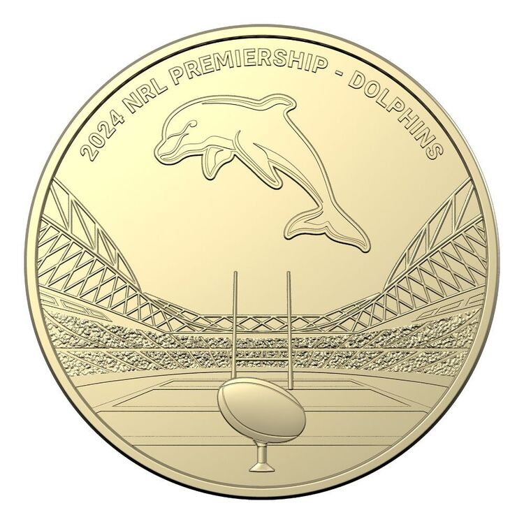 2024 $1 NRL Dolphins Team Uncirculated Coin Card